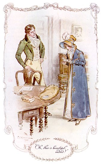 Wikioo.org - The Encyclopedia of Fine Arts - Painting, Artwork by Charles Edmund Brock - Jane Austen