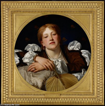 Wikioo.org – L'Enciclopedia delle Belle Arti - Pittura, Opere di Charles Edward Perugini - So una bella fanciulla To See