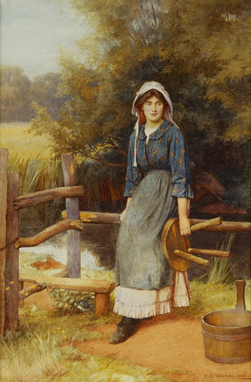 Wikioo.org - สารานุกรมวิจิตรศิลป์ - จิตรกรรม Charles Edward Wilson - The Milkmaid