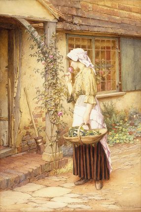 WikiOO.org - אנציקלופדיה לאמנויות יפות - ציור, יצירות אמנות Charles Edward Wilson - The Sweetest Rose