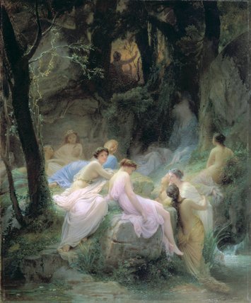 WikiOO.org - Енциклопедія образотворчого мистецтва - Живопис, Картини
 Charles François Jalabert - Nymphs Listening To The Songs Of Orpheus