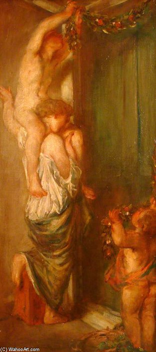 WikiOO.org - Encyclopedia of Fine Arts - Målning, konstverk Charles Hazelwood Shannon - The Garland