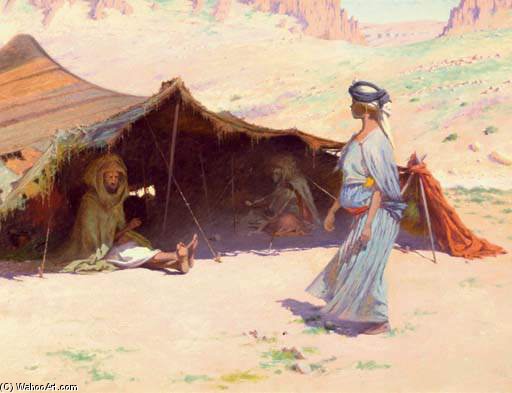 WikiOO.org - Encyclopedia of Fine Arts - Maalaus, taideteos Charles James Theriat - The Desert Camp