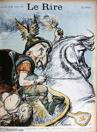 Wikioo.org - Encyklopedia Sztuk Pięknych - Malarstwo, Grafika Charles Lucien Léandre - Caricature Of Emile Combes
