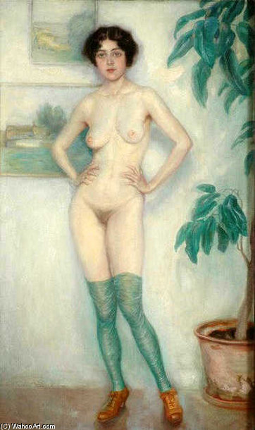 Wikioo.org - The Encyclopedia of Fine Arts - Painting, Artwork by Charles Lucien Léandre - Femina