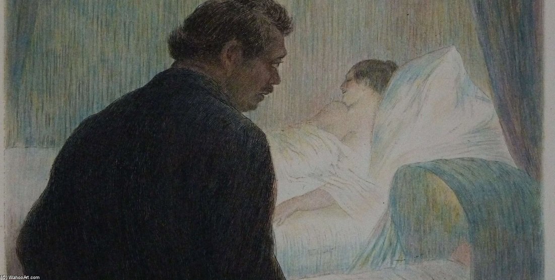 WikiOO.org - Encyclopedia of Fine Arts - Maleri, Artwork Charles Lucien Léandre - Madame Bovary