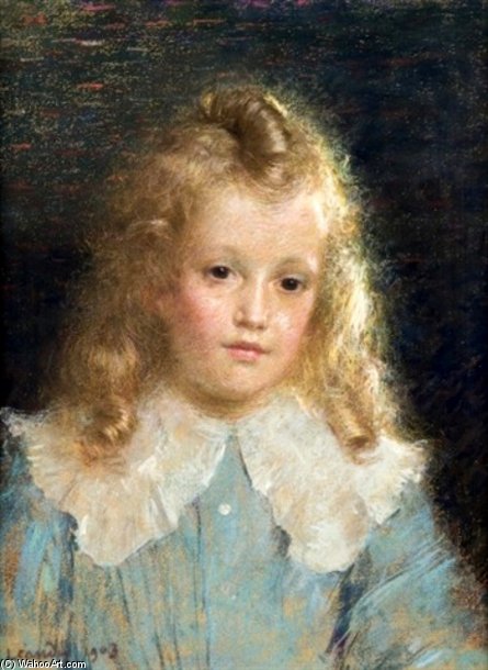Wikioo.org - The Encyclopedia of Fine Arts - Painting, Artwork by Charles Lucien Léandre - Portrait De Jeune Garçon