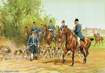 Wikioo.org - The Encyclopedia of Fine Arts - Painting, Artwork by Charles Olivier De Penne - The Armorial Of Hunting
