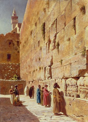 Wikioo.org - The Encyclopedia of Fine Arts - Painting, Artwork by Charles Robertson - At The Wailing Wall