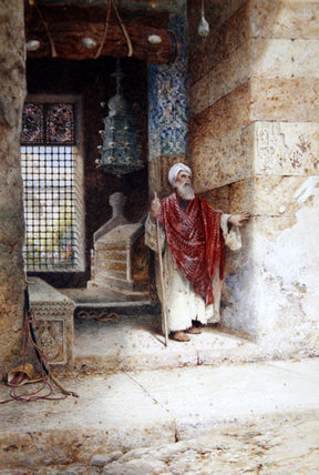 WikiOO.org - Εγκυκλοπαίδεια Καλών Τεχνών - Ζωγραφική, έργα τέχνης Charles Robertson - The Entrance To The Mosque