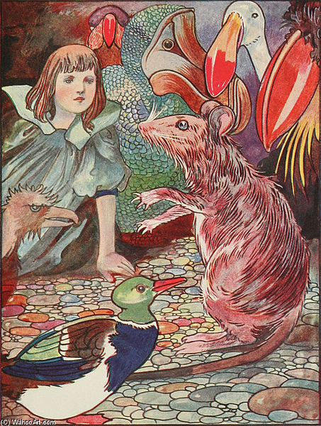 Wikioo.org - The Encyclopedia of Fine Arts - Painting, Artwork by Charles Robinson - Alice's Adventures In Wonderland -