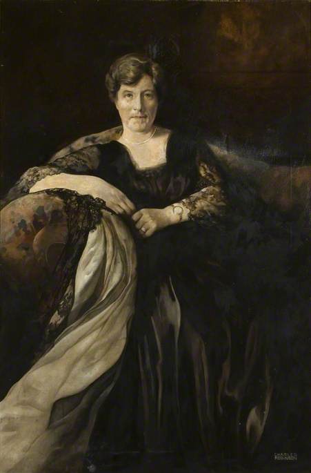 WikiOO.org - Encyclopedia of Fine Arts - Schilderen, Artwork Charles Robinson - Portrait Of An Edwardian Lady
