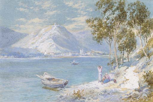Wikioo.org - The Encyclopedia of Fine Arts - Painting, Artwork by Charles Rowbotham - Lake Lago
