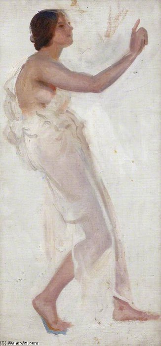 WikiOO.org - Encyclopedia of Fine Arts - Maleri, Artwork Charles Henry Sims - Female Figure