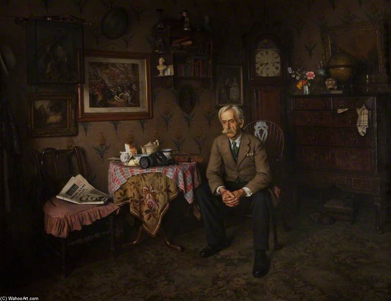 WikiOO.org - Encyclopedia of Fine Arts - Maalaus, taideteos Charles Spencelayh - Why War