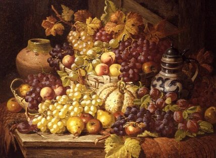 Wikioo.org - The Encyclopedia of Fine Arts - Painting, Artwork by Charles Thomas Bale - Still Life With Fruit