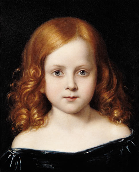 Wikioo.org - The Encyclopedia of Fine Arts - Painting, Artwork by Charles West Cope - Portrait Of The Artist's Daughter