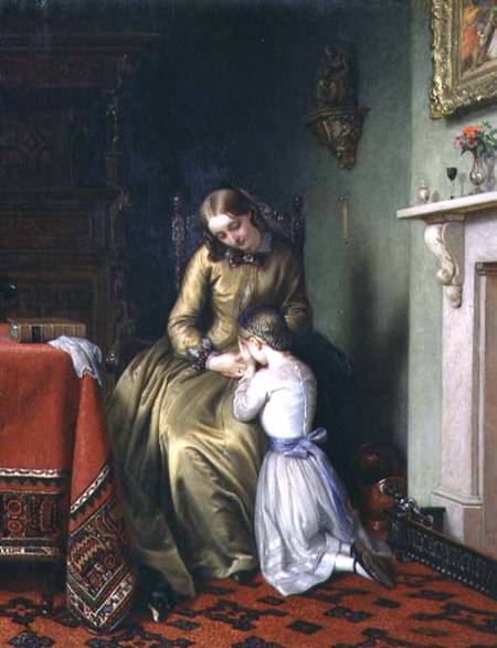 Wikioo.org - The Encyclopedia of Fine Arts - Painting, Artwork by Charles West Cope - Prayertime