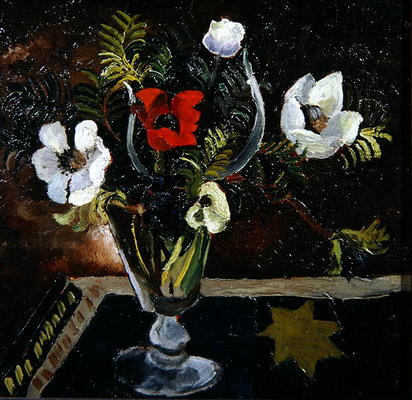 Wikioo.org - The Encyclopedia of Fine Arts - Painting, Artwork by Christopher Wood - Anemones In A Glass