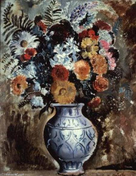 WikiOO.org - אנציקלופדיה לאמנויות יפות - ציור, יצירות אמנות Christopher Wood - Flowers In A Pot