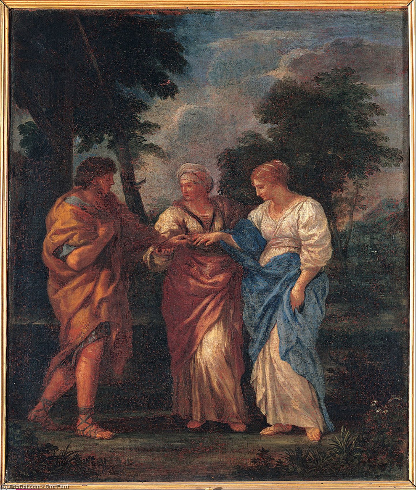 WikiOO.org - Енциклопедія образотворчого мистецтва - Живопис, Картини
 Ciro Ferri - Biblical Wedding