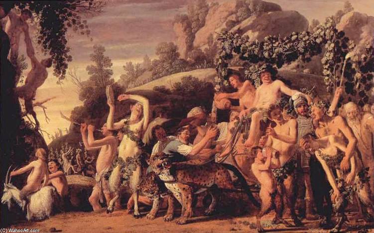 Wikioo.org - The Encyclopedia of Fine Arts - Painting, Artwork by Claes Cornelisz Moeyaert (Icolaes Moyaert) - Triumph Of Bacchus