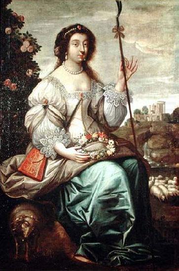 Wikioo.org - สารานุกรมวิจิตรศิลป์ - จิตรกรรม Claude Deruet - Portrait Of Julie D'angennes, Duchesse De Montausier