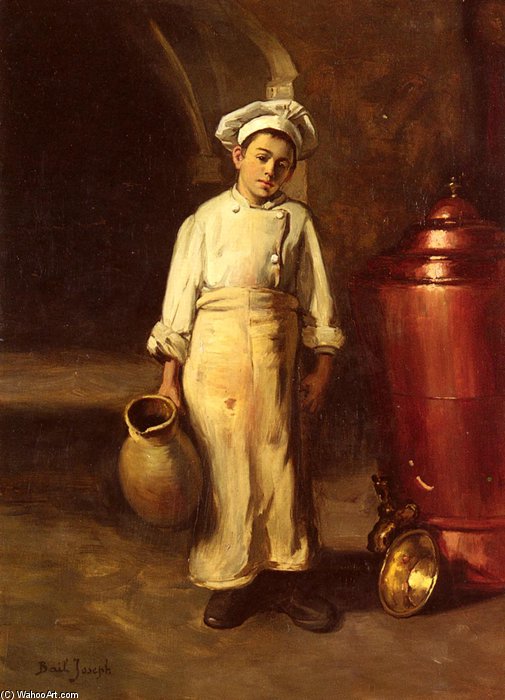 Wikioo.org - The Encyclopedia of Fine Arts - Painting, Artwork by Claude Joseph Bail - The Cooks Helper
