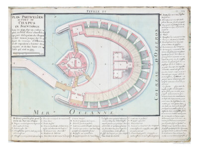 Wikioo.org - The Encyclopedia of Fine Arts - Painting, Artwork by Claude Masse - Masse Plan Of The Chapus Fort From Traite De Fortifications