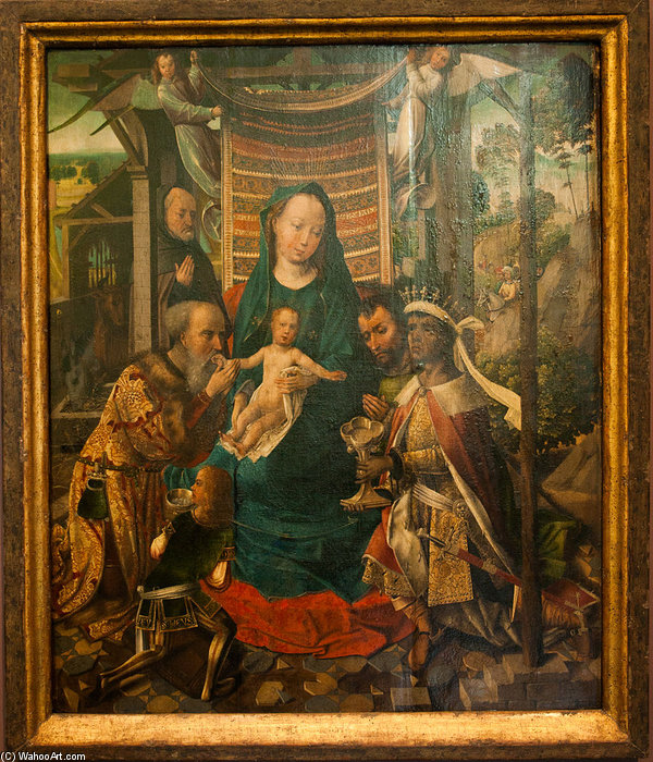 Wikioo.org - สารานุกรมวิจิตรศิลป์ - จิตรกรรม Colijn De Coter (Colyn Van Brusele) - The Adoration Of The Magi -