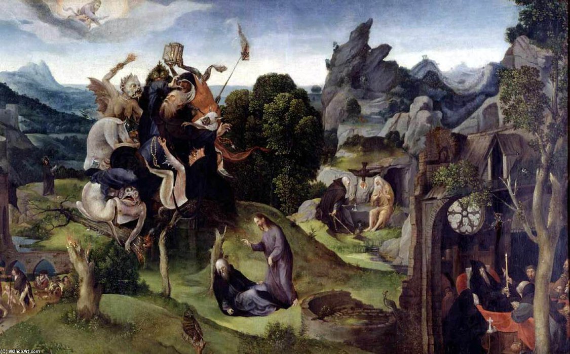 Wikioo.org - The Encyclopedia of Fine Arts - Painting, Artwork by Cornelis Cornelisz Kunst - Scenes From The Life Of St. Anthony Abbot