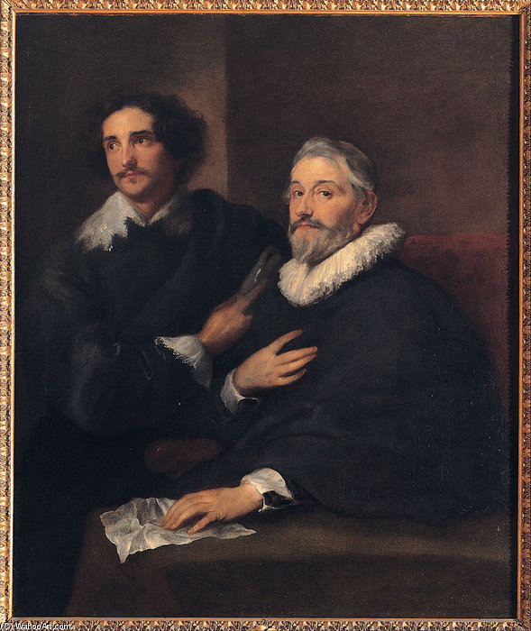 Wikioo.org - The Encyclopedia of Fine Arts - Painting, Artwork by Cornelis De Wael - Portrait Of The Brothers De Wael