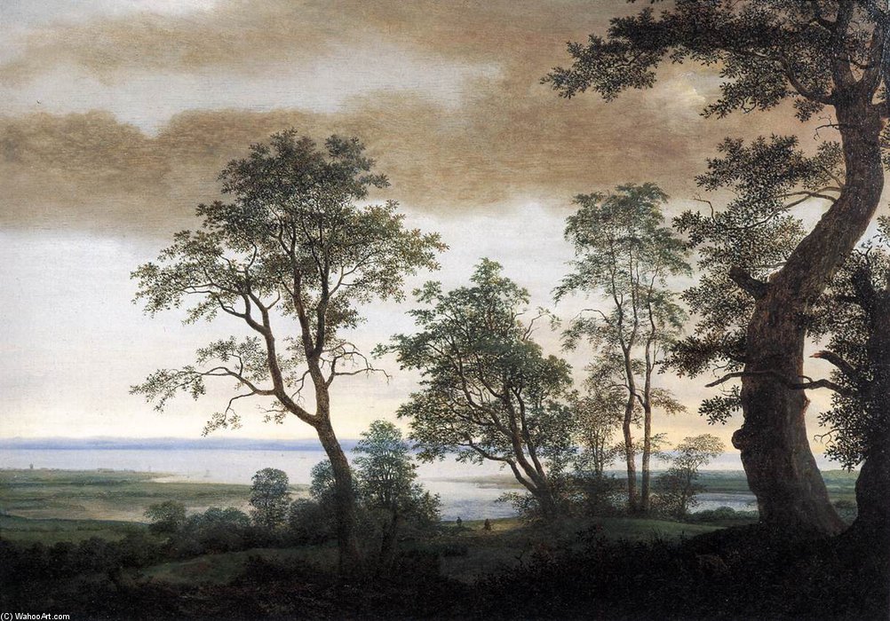 Wikioo.org - The Encyclopedia of Fine Arts - Painting, Artwork by Cornelis Hendricksz The Younger Vroom - Landscape With Estuary