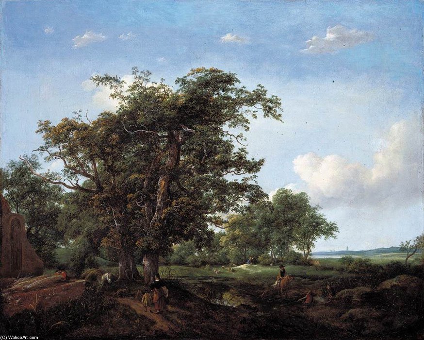 Wikioo.org - The Encyclopedia of Fine Arts - Painting, Artwork by Cornelis Hendricksz The Younger Vroom - Pastoral Landscape