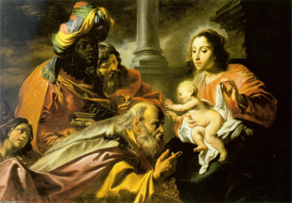 Wikioo.org - สารานุกรมวิจิตรศิลป์ - จิตรกรรม Cornelis I Schut - The Adoration Of The Magi