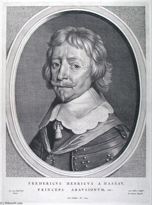 WikiOO.org - Encyclopedia of Fine Arts - Målning, konstverk Cornelis De Visscher - Frederick Henry, Prince Of Orange
