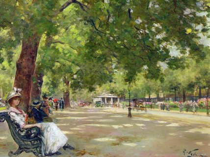 Wikioo.org - The Encyclopedia of Fine Arts - Painting, Artwork by Count Girolamo Pieri Nerli - Hyde Park