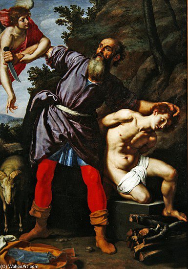 Wikoo.org - موسوعة الفنون الجميلة - اللوحة، العمل الفني Cristofano Allori - The Sacrifice Of Abraham