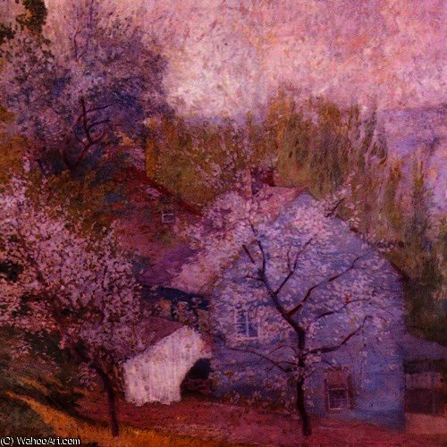 WikiOO.org - Енциклопедия за изящни изкуства - Живопис, Произведения на изкуството Daniel Garber - Cherry Blossoms