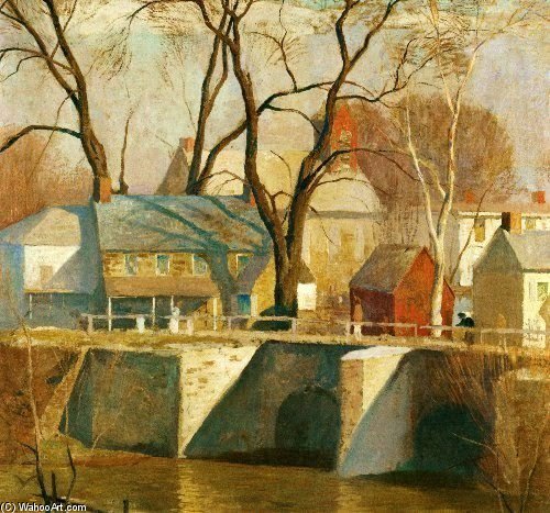 Wikioo.org - The Encyclopedia of Fine Arts - Painting, Artwork by Daniel Garber - New Hope