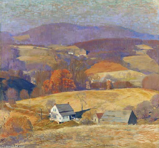 Wikioo.org - The Encyclopedia of Fine Arts - Painting, Artwork by Daniel Garber - Uplands, November