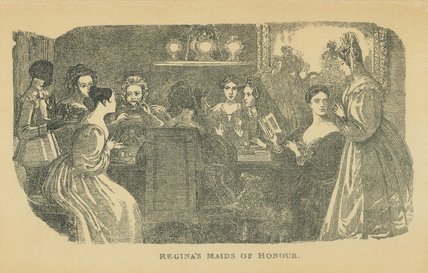 Wikioo.org – L'Encyclopédie des Beaux Arts - Peinture, Oeuvre de Daniel Maclise - Maids de Regina d honneur