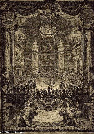 Wikioo.org - The Encyclopedia of Fine Arts - Painting, Artwork by Daniel The Elder Marot - Grand Feast Of H.R.H. The Princess Of Orange