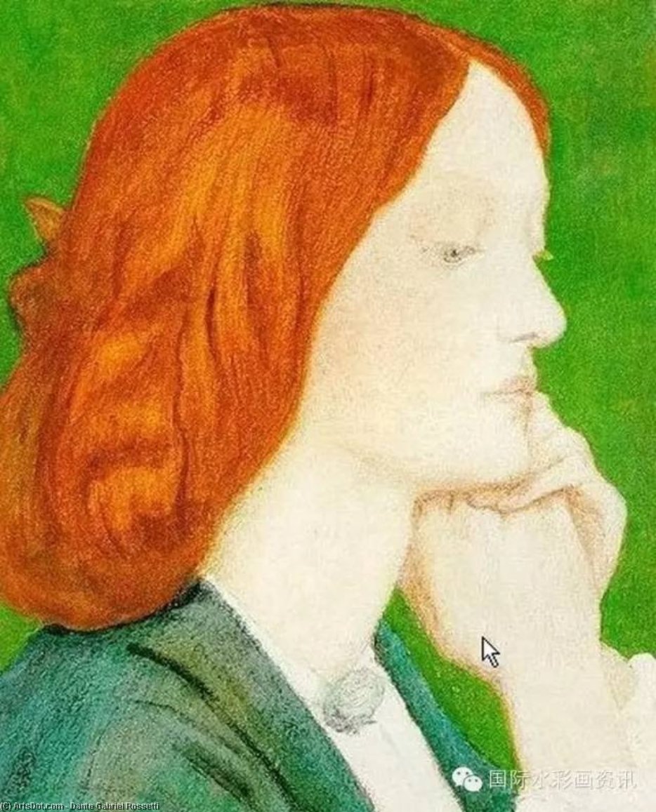 Wikioo.org - The Encyclopedia of Fine Arts - Painting, Artwork by Dante Gabriel Rossetti - Elizabeth Siddal