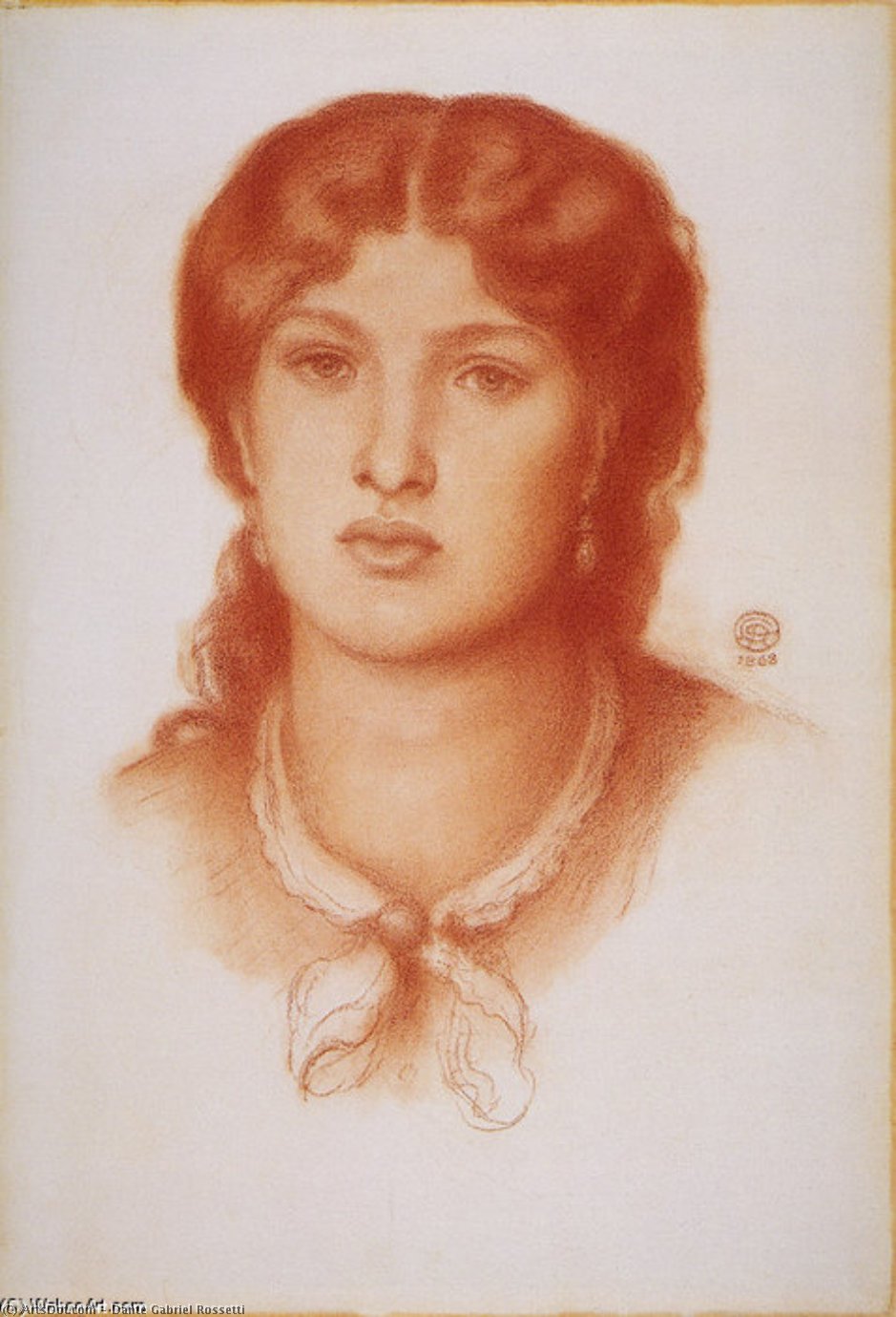 Wikioo.org – L'Enciclopedia delle Belle Arti - Pittura, Opere di Dante Gabriel Rossetti - Figa Cornforth