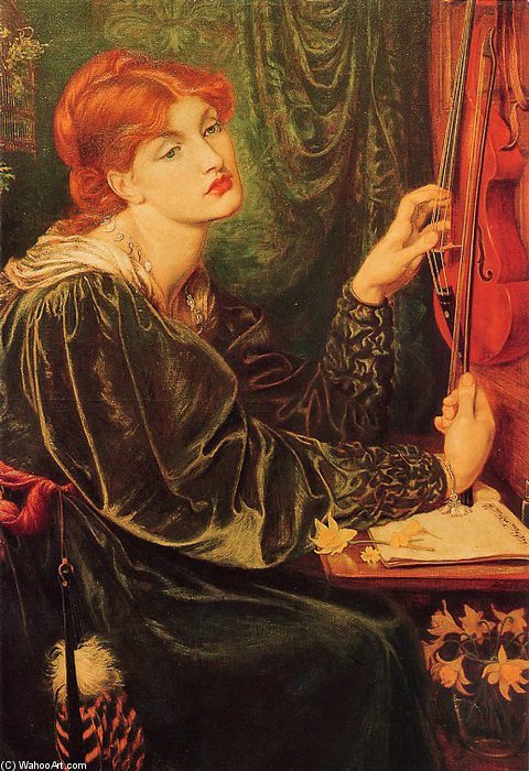 WikiOO.org - Encyclopedia of Fine Arts - Maleri, Artwork Dante Gabriel Rossetti - Veronica Veronese