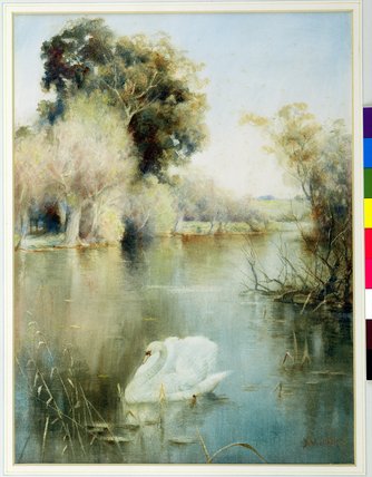 WikiOO.org - Enciklopedija dailės - Tapyba, meno kuriniai David Woodlock - The Monarch Of The Lake