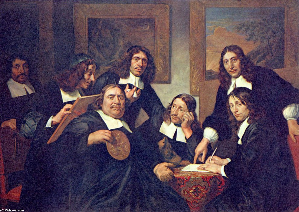 WikiOO.org - Enciklopedija likovnih umjetnosti - Slikarstvo, umjetnička djela Dirck De Bray - The Governors Of The Guild Of St. Luke, Haarlem