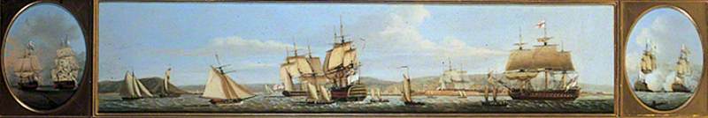 WikiOO.org - Enciclopédia das Belas Artes - Pintura, Arte por Dominic Serres - English Shipping Scene