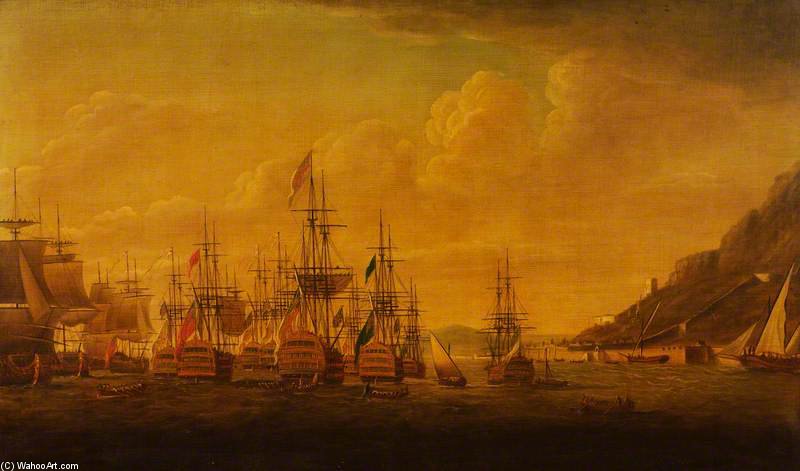WikiOO.org - Енциклопедія образотворчого мистецтва - Живопис, Картини
 Dominic Serres - Gibraltar Relieved By Sir George Rodney -